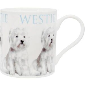 West Highland Terrier Repeat Body Coffee Mug - White
